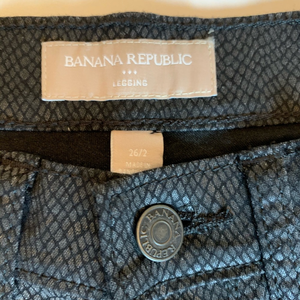 NWT Banana Republic Faux Snakeskin Skinny Pant Size 26/2 - Picture 4 of 10
